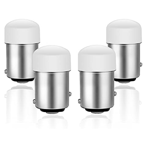 DuaBhoi 4PCS 1157 LED Bulb Super Bright 2057 2357 7528 2057A 1157A 2357A 1034 3496 for Car Camper RV Tail Stop Brake Reverse Backup Interior Indoor Ceiling Light Red Cover