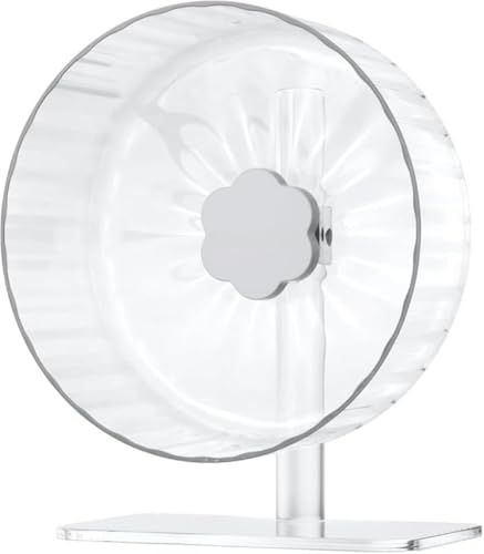 Xiraivke スターライトホイール ハムスター回し車 タイプ無音設計 透明クリア安定感 走りやすくストレス解消最適 ゴールデンハムスター・ドワーフハムスター・シマリス・デグー 小動物用?