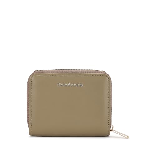 Image of Fastrack Women's Mini Organizer Wallet | Flap Closure, Tri-Fold Design, Zip Coin Pocket, Card & Cash Slots | Compact & Organized | 6 Months Warranty
