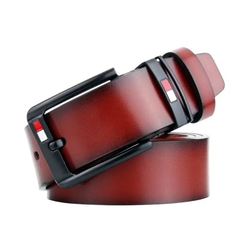 PU Leather Belt For Men Classical Alloy Pins Buckle Waist Belts Wild West Punk For Jeans Leisure Waistband