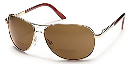 Suncloud Optics Aviator BiFocal Readers(Gold,Brown Polarized