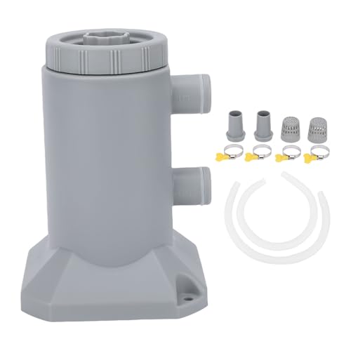 Tissting Bomba Filtro Piscina 250L H con Filtro Cartucho - Bomba Filtración para Piscinas Pequeñas e Inflables con Bajo Ruido y Alta Eficiencia para Circulación y Limpieza del Agua