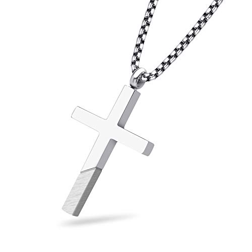 Collier pendentif croix 555Jewelry en acier inoxydable durable de haute qualité
