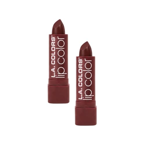 L.A. COLORS Moisture Rich Lip Color, Cocoa Shimmer CML536 (Pack of 2)
