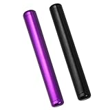 HSLPSM 2 Stück Joint Case, Joint Hülle Case 110mm, Joint Hülle Kingsize, Metall Aluminium Geruchsdicht Joint, Aufbewahrung Joint BehäLter Joint HüLle Tube für Tragentransport (Lila, Schwarz)