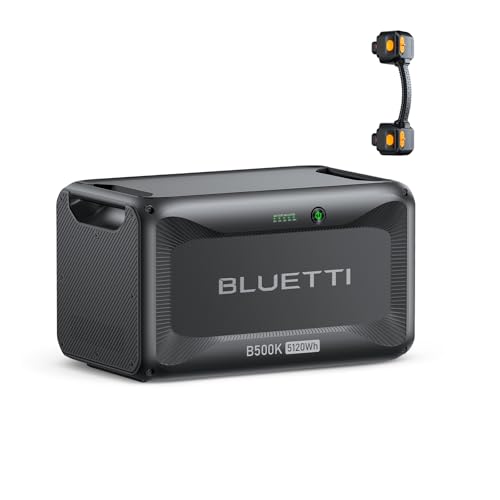BLUETTI B500K Expansion Battery for Apex 300 Portable Power Station, 5120Wh LiFePO4 Battery Pack,...