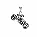 Produktbild ShSnnwrl Halskette Herren Vintage Gothic Ghost Rider Anhänger Edelstahl Motorrad Motorrad Anhänger Halskette onlypendant