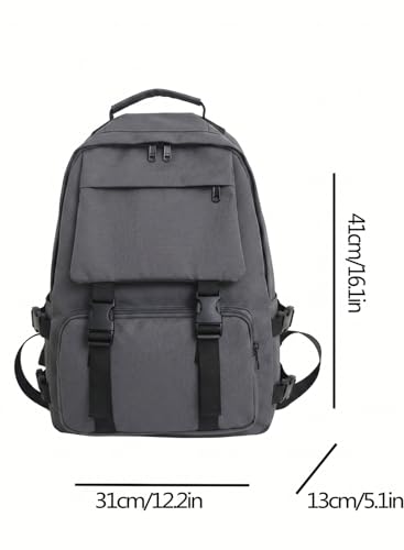 Image of Glowic Spacious Backpack with Compartments for 15-Inch Laptop, Books, Headphones, Phone, Wallet, and Water Bottle - Ideal for Daily Use