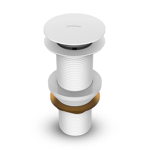 Image of Plantex Pure Brass Waste Coupling 5 Inch /Waste Coupling for Wash Basin /Coupling for Drain Out let System Full Thread (Glossy White - Pack of 1)