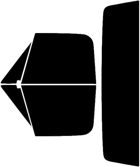 Rvinyl Window Tint Kit Compatible with Chevrolet Pick Up 1967-1972 - Black 5% - Single Ply No Bubble Film - Do it Yourself Vehicle Complete Precut Kit
