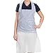 Merrimen 405442 Cancella Grembiule in politene bianco monouso, confezione da 100