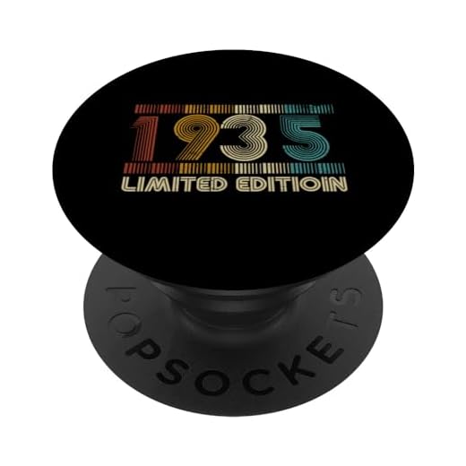 1935 Vintage Cumpleaños Retro Edición Limitada Hombres Mujer PopSockets PopGrip Intercambiable