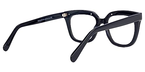 Image of Zeelool Oversize Square Eyeglasses Classic Full Rim Acetate Eyewear Frame for Women Men Milledge ZWA814760