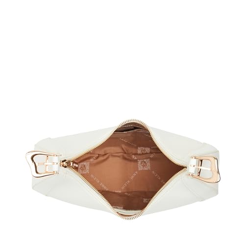 Anne Klein Sculpted Buckle Crescent Shoulder Bag3