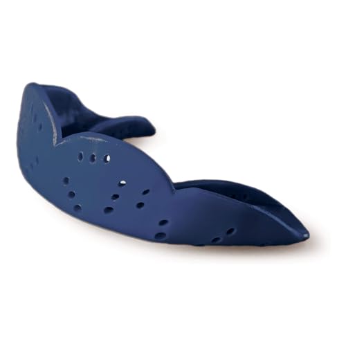 SISU Aero Small Mouthguard, Noble Navy - 1.6mm Thin - Custom-Molded Fit - Slim Design - Remoldable Up to 20 Times - for Team Sports - Non Toxic