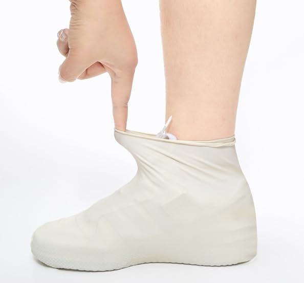 [ＳＴＥＥＬ－ＬＡＮＤ] シューズカバー 防水 靴カバー レインカバー 2足分4枚セット 厚手 滑り止め 耐摩耗 軽量 折りたたみ 携帯便利 梅雨対策 男女兼用 通勤 通学 アウトドア用 [並行輸入品]