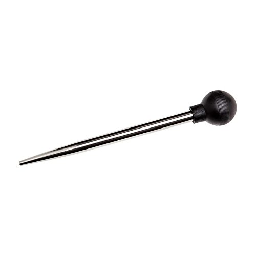 Probe EHMER Stainless Steel with Rubber Squeeze Ball – TEST Entnehmer for Beer or Wine Tasting, without Regulator, Pins or Pour