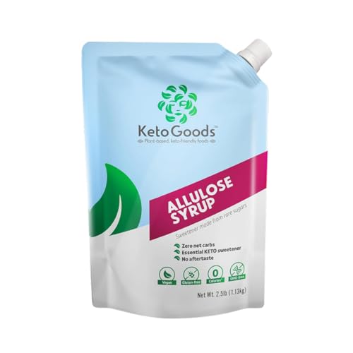 Keto Goods Allulose Simple Syrup: No carbs/calories, friendly, No glycemic impact (2.5lb)