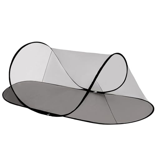 Image of Mengersi Large Pop Up Mosquito Tent,Portable Foldable Mosquito Net for Camping Travel Patio with Net Bottom for Adults Baby 1PC,Black