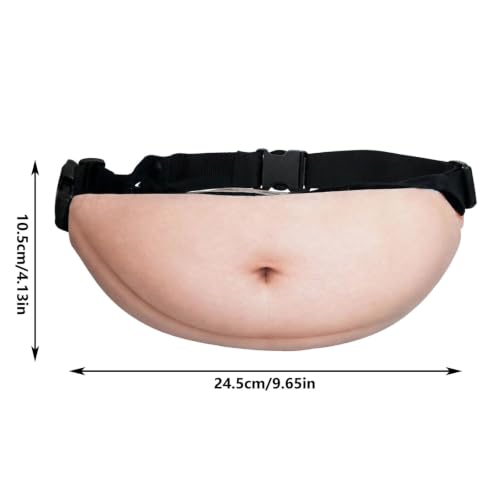 Belly Fanny Pack Unisex 3D Realistic Belly Waist Bag - image 3