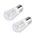 JOMITOP AC/DC 12V BA15S Led Light Bulb S8 Bayonet Base Non-Dimmable 2W Waterproof Lamp CRI80 for Boat, RV, Auto Car Soft Warm White Pack of 2