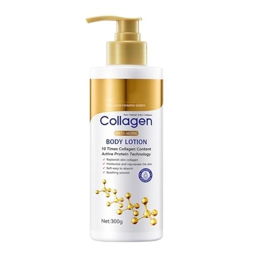 Lotion pour le corps au collagène, crème au collagène pour les soins de la peau pour le visage et lait corporel, lotion raffermissante pour la peau...
