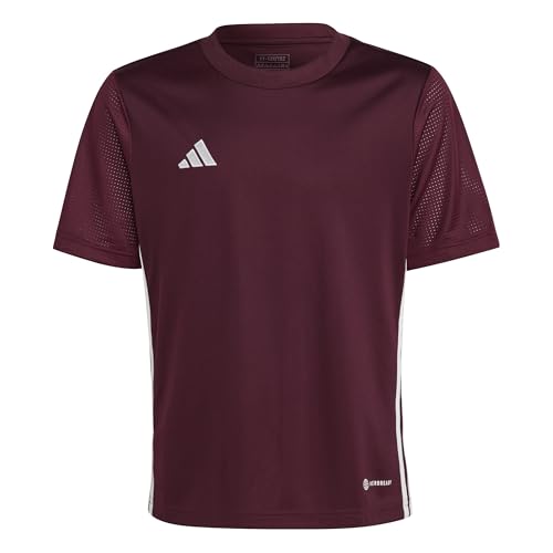 Maillot adidas Tabela 23 Junior bordeaux et blanc en taille XL pour football