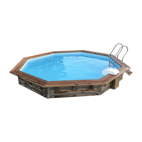 Piscine Bois Waterclip CLEOFAS 460x129 cm hors sol octogonale