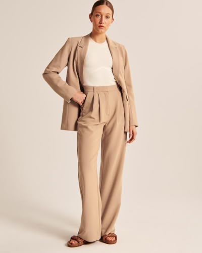 Image of FNOCKS Women's Sloane Tailored Trouser Pant -Wide Leg