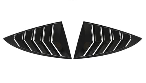 Obturateur couverture spoiler pour Tesla Model 3 paire de persiennes de fenêtre arrière noir