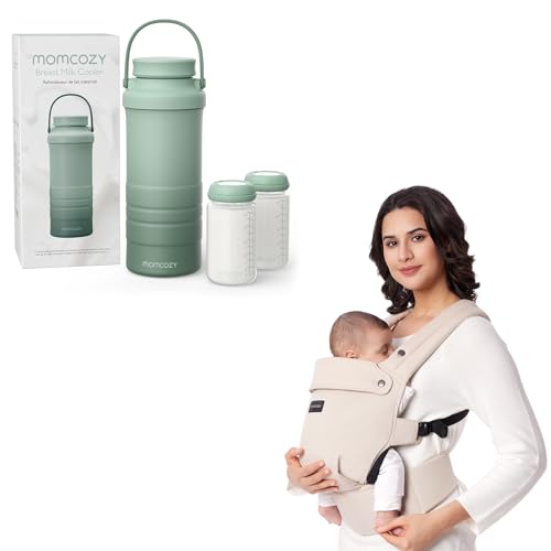 Momcozy 22oz Portable Breast Milk Cooler for Outdoor & Momcozy Baby Carrier
