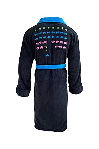 Groovy Uk Space Invaders Gamer - Albornoz sin capucha, Negro, Taille unique