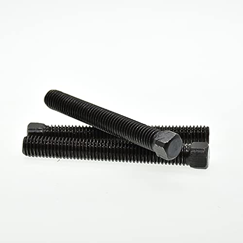 M6 M8 M10 Carbon steel Square head screws with flat point GB821 - (Size: M6-30mm(10pcs))