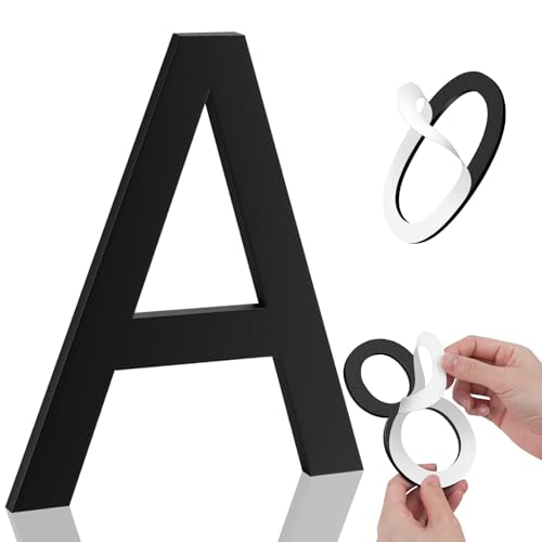Image of 8 Inch House Numbers, Self-adhesive for Outside Mailbox House Number (A)