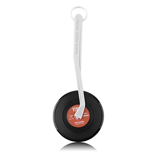 Cortador de pizza JullyCAnnice Profissional Top Spin Fresh Slice Record Player Pizza Cutter Vinyl Re