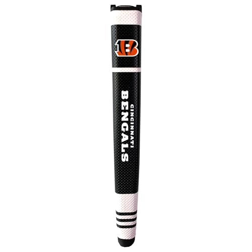 Team Golf NFL Cincinnati Bengals Golf Putter Grip Golf Putter Grip with Removable Gel Top Ball Marker, Durable Wide Grip & Easy to Control