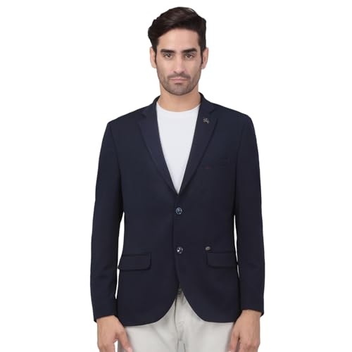 Image of Cantabil Self Design Full Sleeves Notch Lapel Casual Blazer for Men | Casual Blazer for Men | Men Blazer for Casual (P MBZC00057)