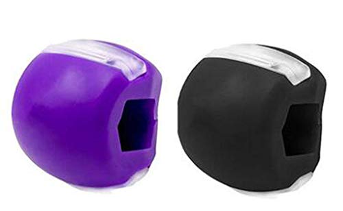 2Pcs Jawline Exerciser Jaw, Face, and Neck Exerciser - Define Your Jawline, Slim and Tone Your Face, Look Younger and Healthier - Helps Reduce Stress and Cravings - Facial Exerciser