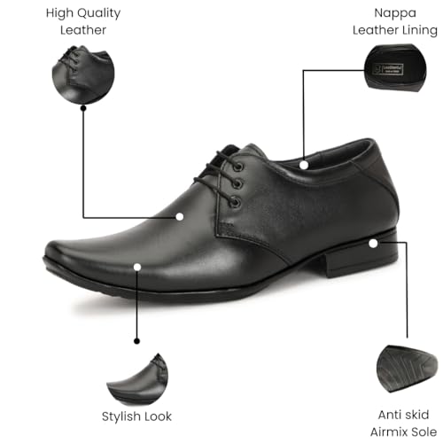 Image of Leatherful Formal Lace-up Derby Shoes| Full Grain Leather | Office, Party | Genuine Leather | Smart Casual