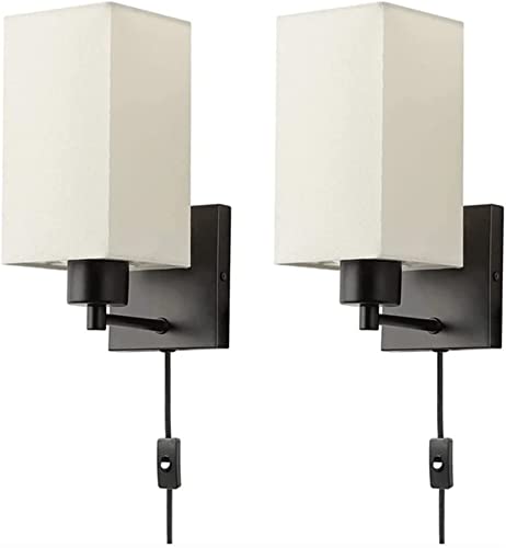 Lámparas de pared modernas para cocina y pasillo con brazo oscilante pack de 2 unidades