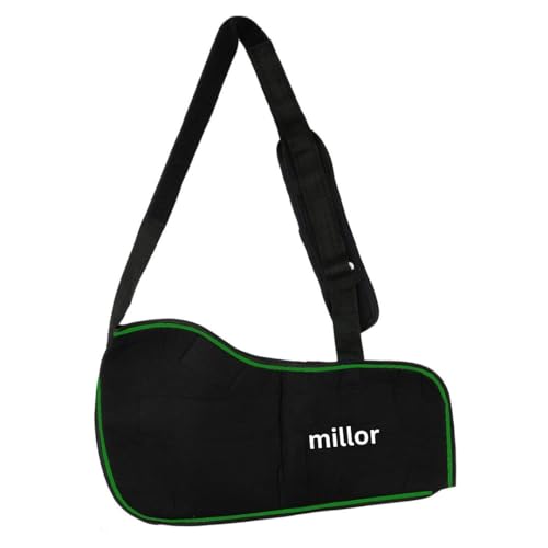 Image of Arm Sling Pouch Belt, Arm Brace Immobilizer with Elbow Support for Fracture, Sprain, Dislocation and Pain Relief, M, Black (L, Black)