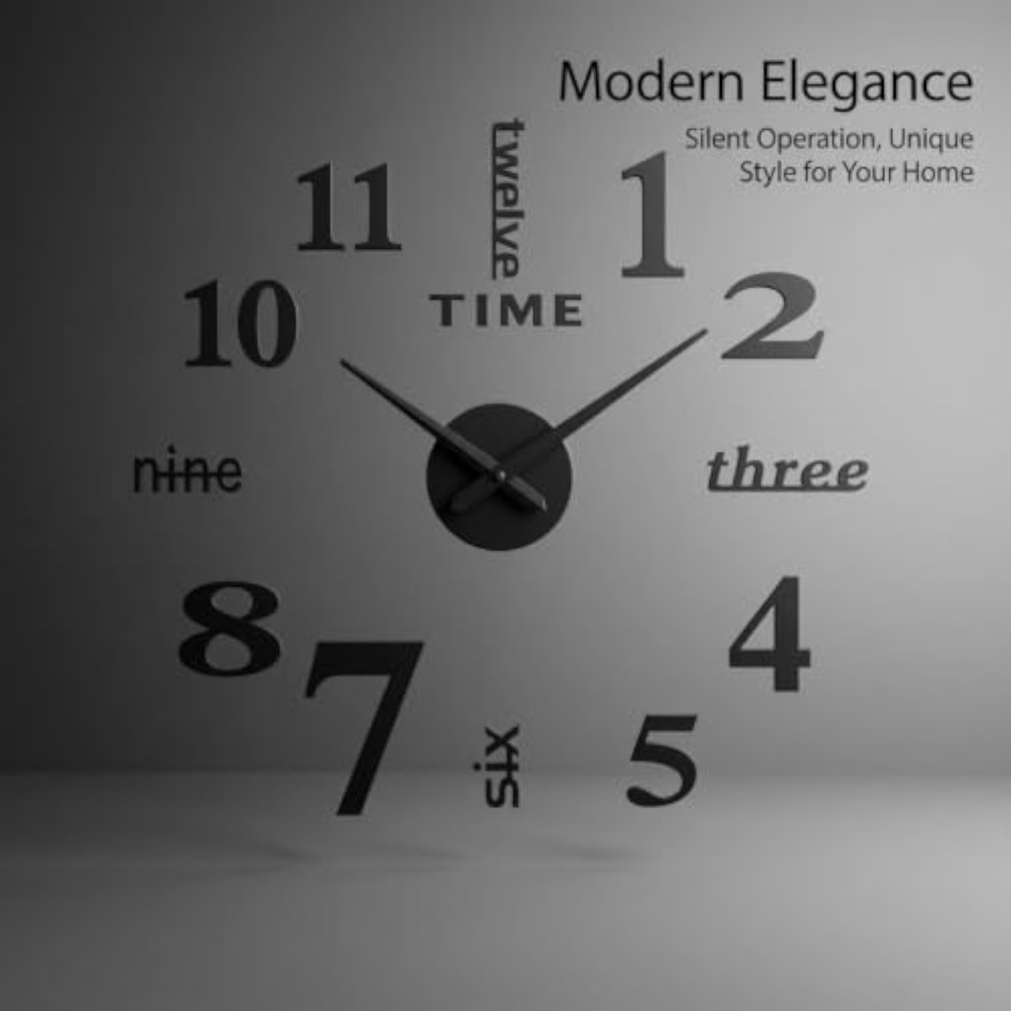Luminous Silent Non Ticking Wall Clock