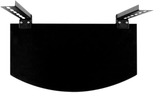 Brateck Steel Glass Shelf DVD Bracket, 10 Kg Capacity, Black