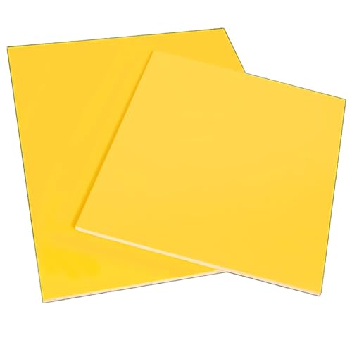 2pcs 3240 Epoxy Resin Board 250x500mm Thickness 0.1-20mm Yellow Insulating Board Electrical Board Fiberglass Board High Temperature Resistant Board Processing(1mm)