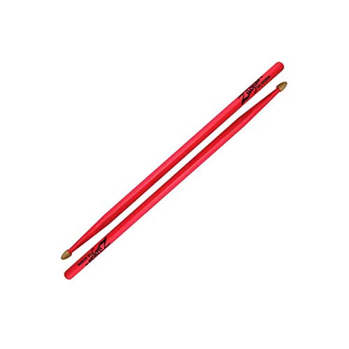 Baqueta Zildjian 5A Neon Pink Hickory miniatura 1