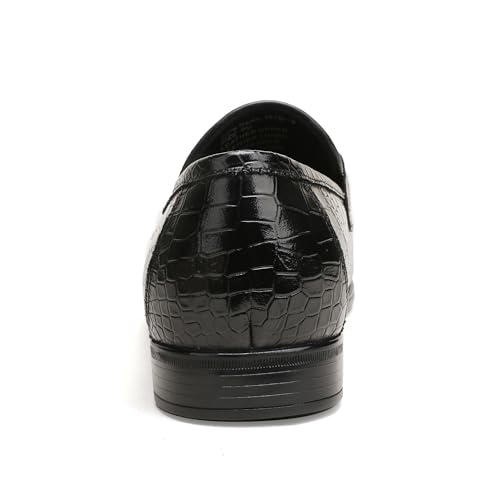 Image of Formal Dress Shoes for Men, Premium Buckle Moc-Toe Business Shoes Casual Slip-on Penny Loafer