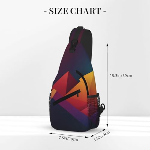 Sac de poitrine à dégradé géométrique pour homme dynamique - 3