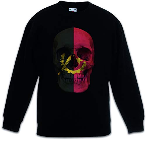 Pullover Angola skull enfant noir sweat-shirt chaud pour garçon et fille