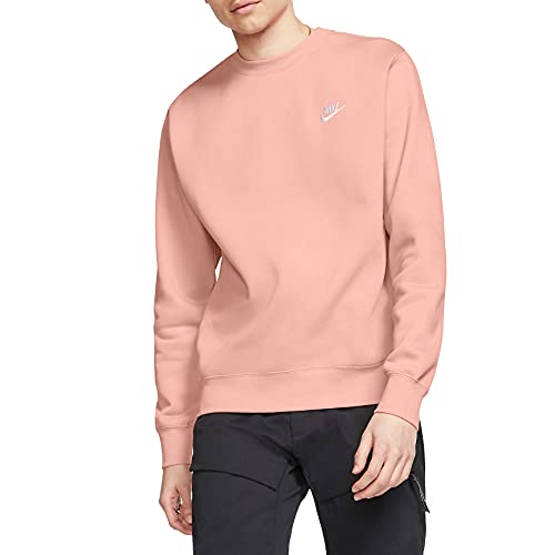 Nike sportswear club fleece crew sweatshirts bv2662-800 (orange),…
