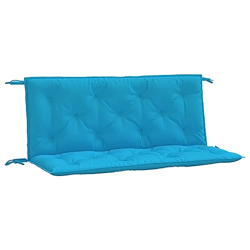 vidaXL Bench Cushion, Swing Replacement Seat Cushion, Water Repellent Outdoor Bench Cushion, Seat Pad for Patio Porch Garden, Light Blue Oxford Fabric